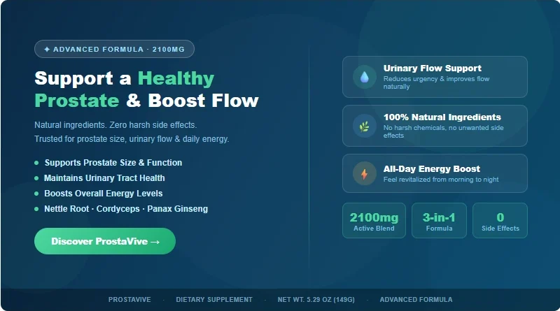 How to Support a Healthy Prostate and Boost Flow (Without the Side Effects). Prostavive